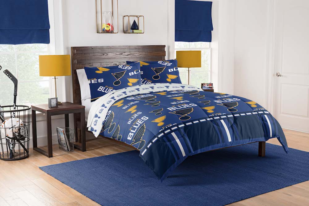 St. Louis Blues queen size bed in a bag