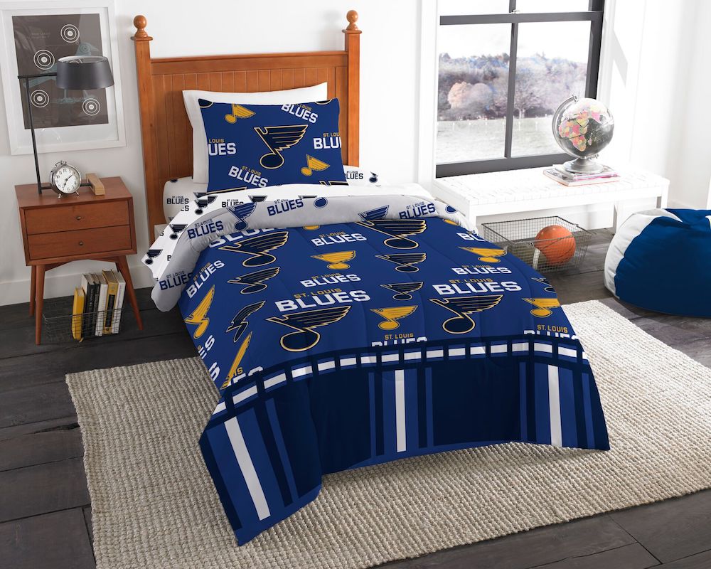 St. Louis Blues twin size bed in a bag
