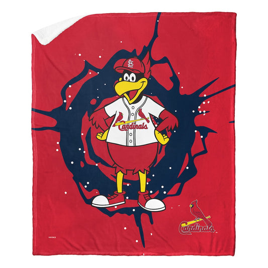 St. Louis Cardinals MASCOT Sherpa Blanket