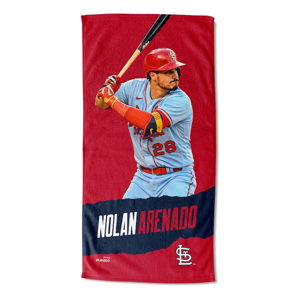 St. Louis Cardinals color block beach towel