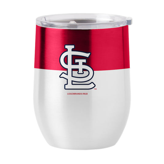 St. Louis Cardinals color block curved drink tumbler