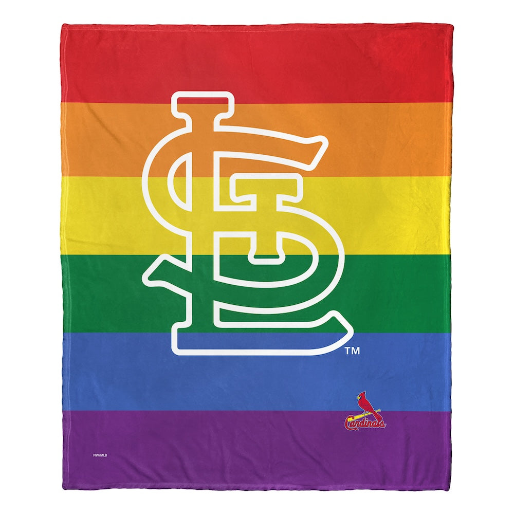 St. Louis Cardinals PRIDE SERIES silk touch throw blanket