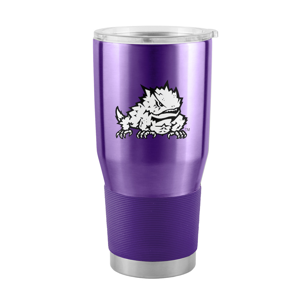 TCU Horned Frogs 30 oz stainless steel travel tumbler