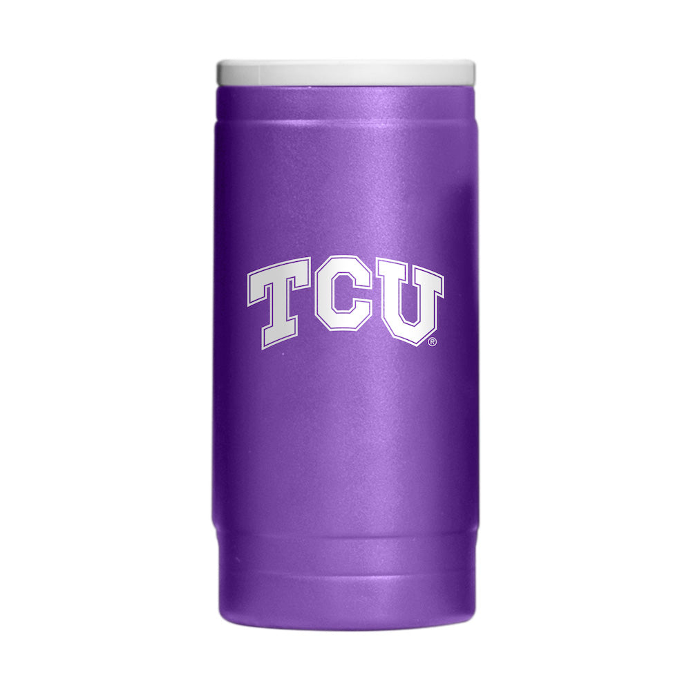TCU Horned Frogs slim can cooler