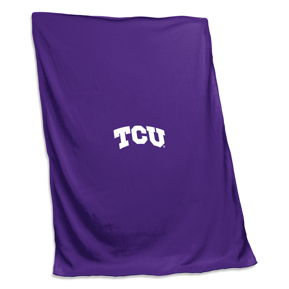 TCU Horned Frogs Sweatshirt Blanket