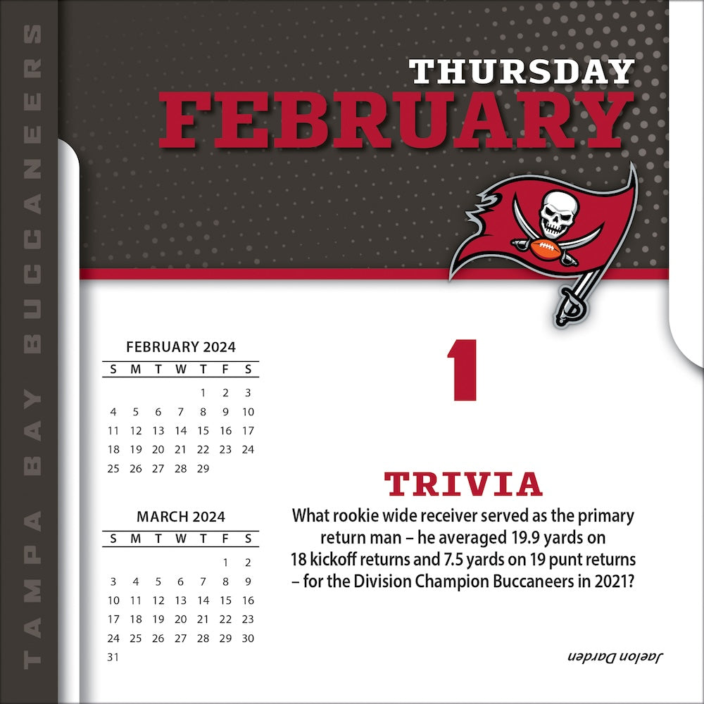 Buy NFL Tampa Bay Buccaneers 2024 PageADay Desk Calendar