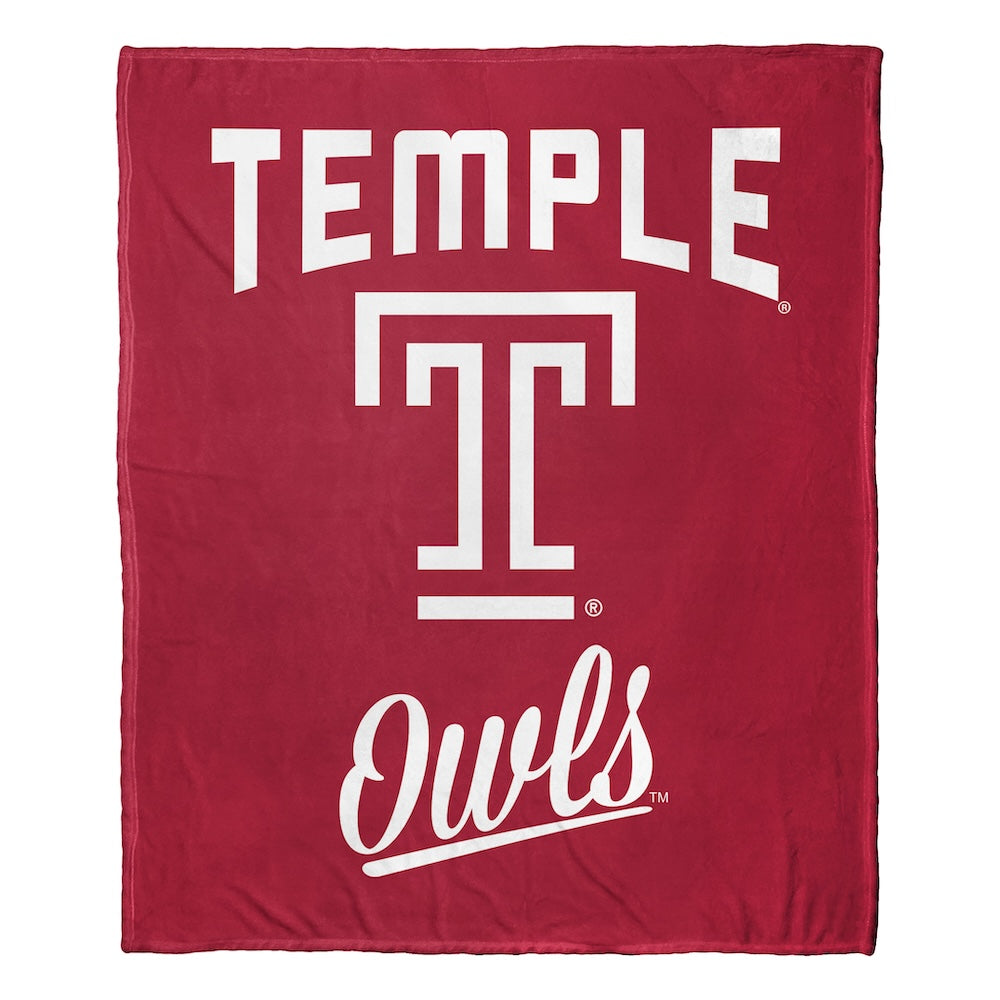 Temple Owls official silk touch throw blanket
