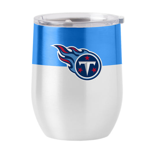 Tennessee Titans color block curved drink tumbler