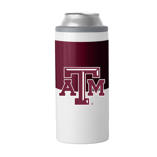 Texas A&M Aggies colorblock slim can coolie