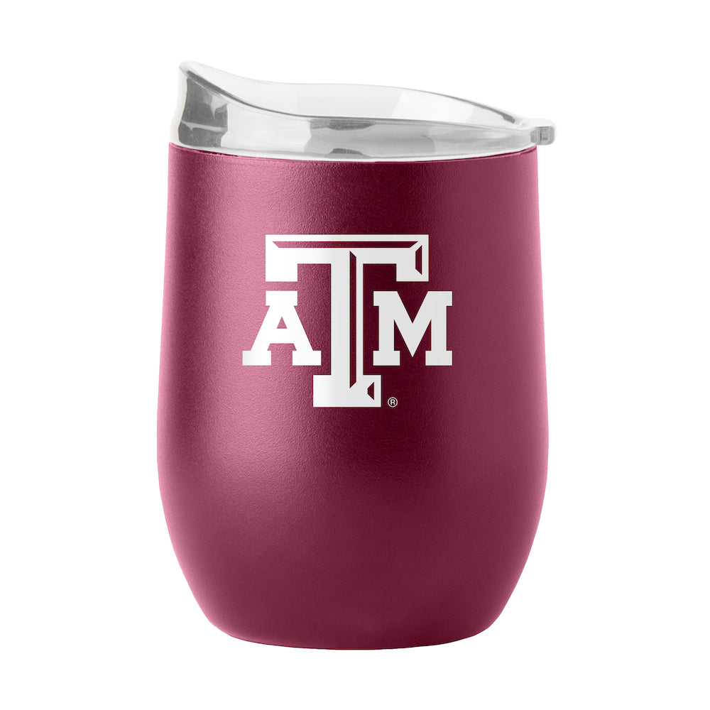 Texas A&M Aggies curved drink tumbler