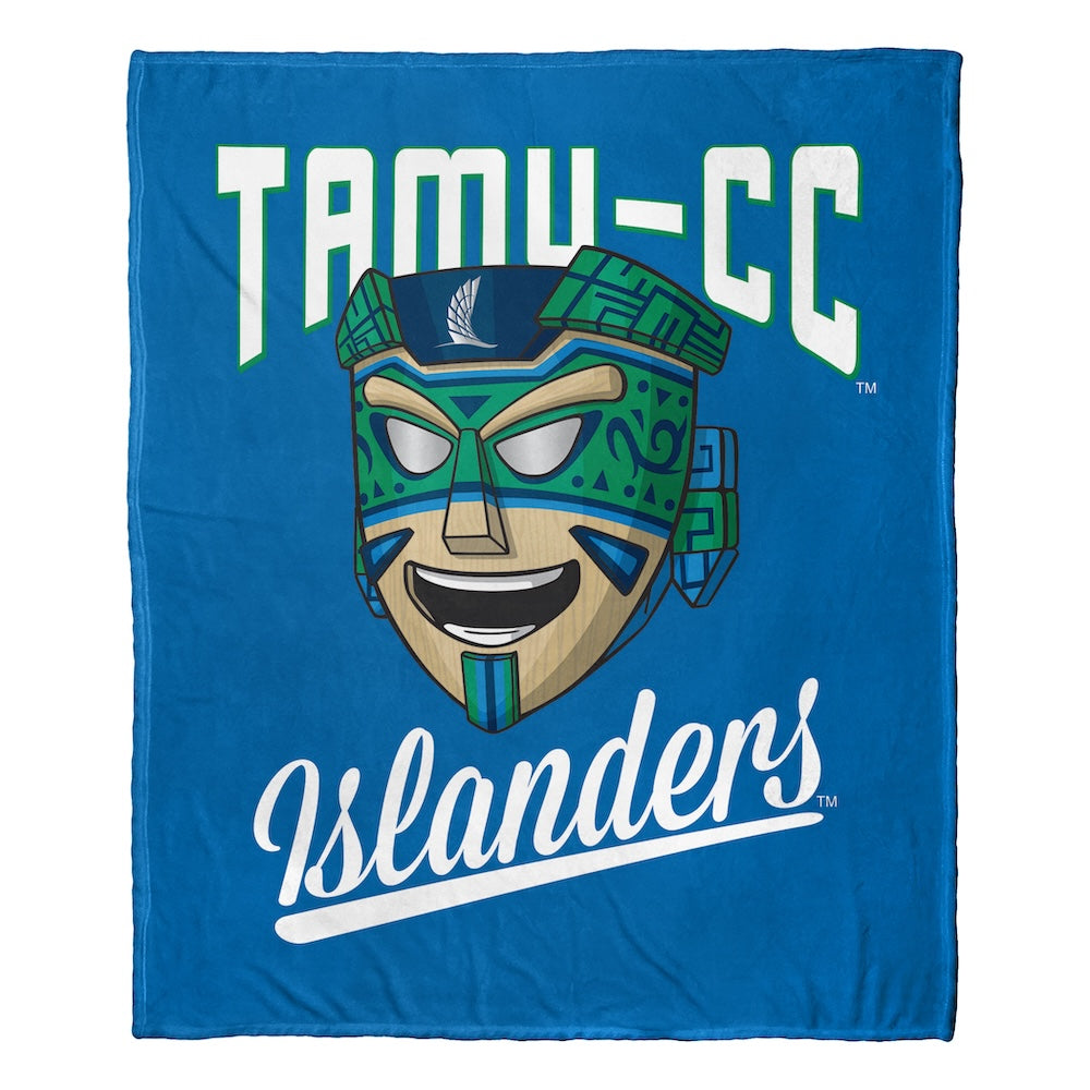 Texas A&M Corpus Christi Islanders official silk touch throw blanket