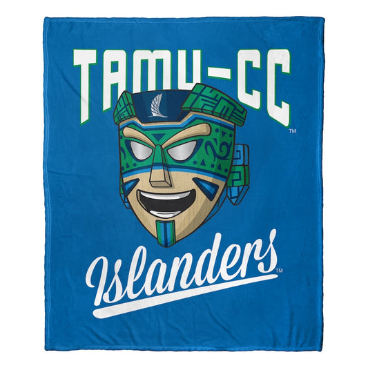 Texas A&M Corpus Christi Islanders official silk touch throw blanket