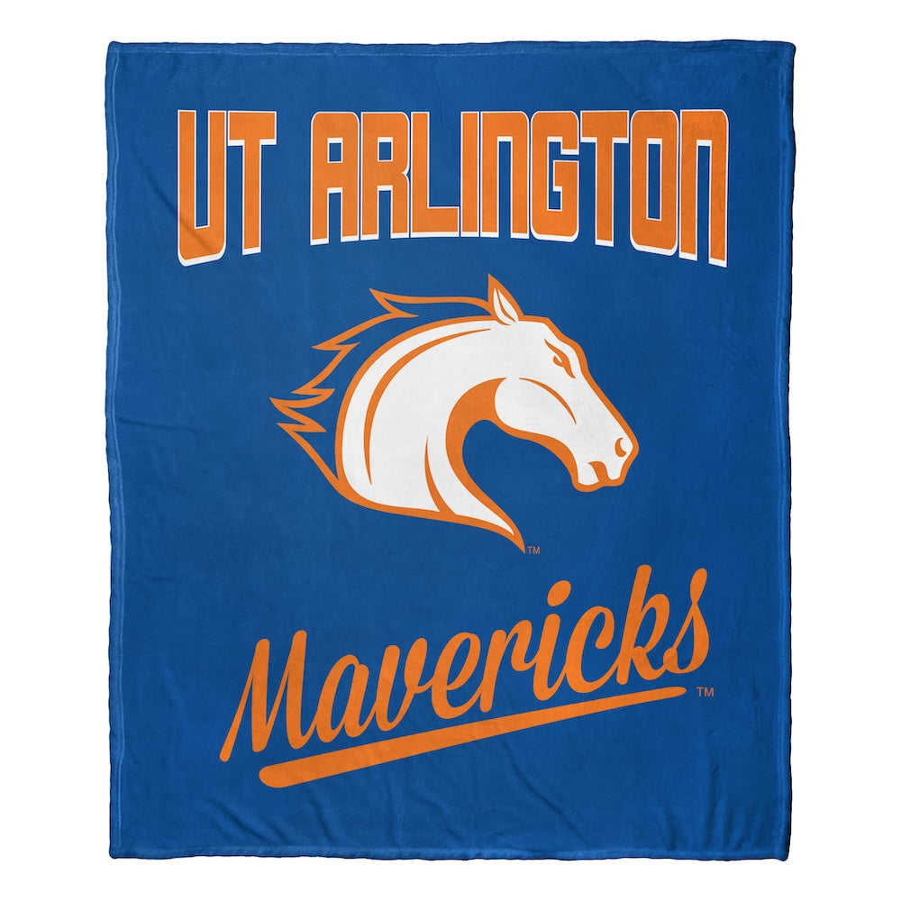 Texas Arlington Mavericks official silk touch throw blanket