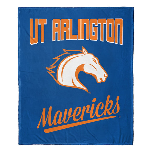 Texas Arlington Mavericks official silk touch throw blanket