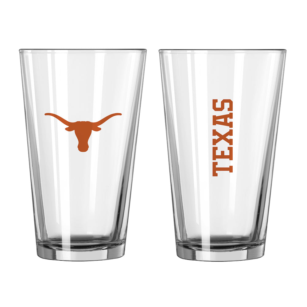 Texas Longhorns pint glass