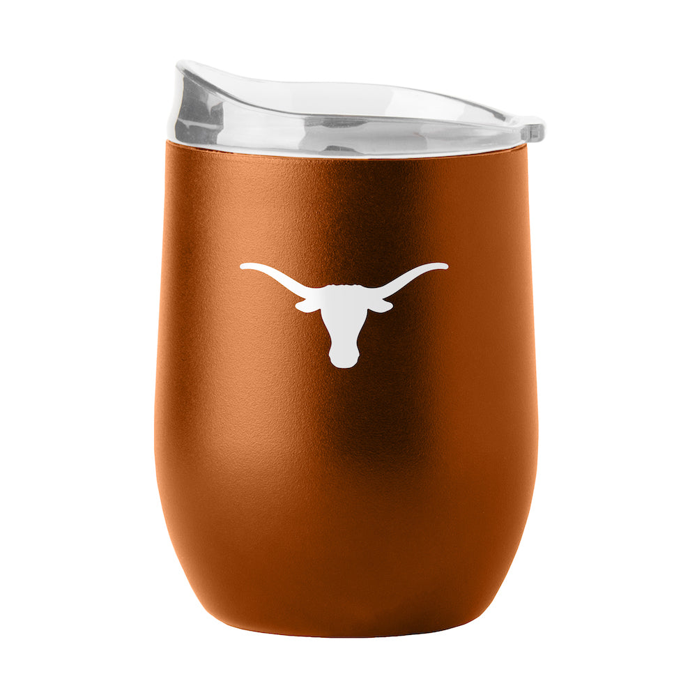 Texas Longhorns curved drink tumbler