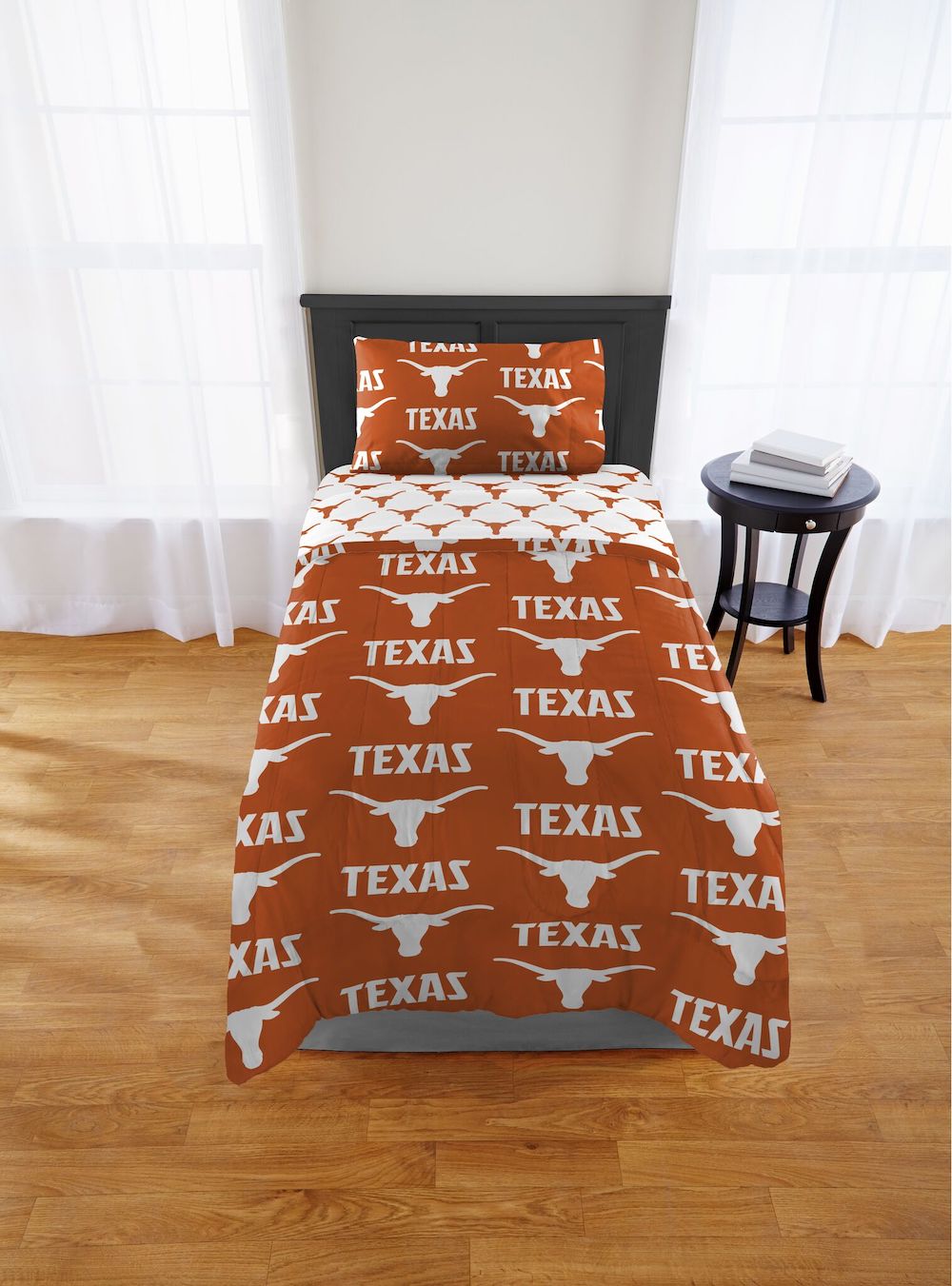 Texas Longhorns twin size bed in a bag