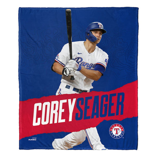 Texas Rangers Corey Seager silk touch throw blanket