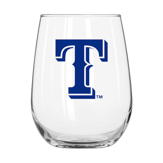 Texas Rangers Stemless Wine Glass