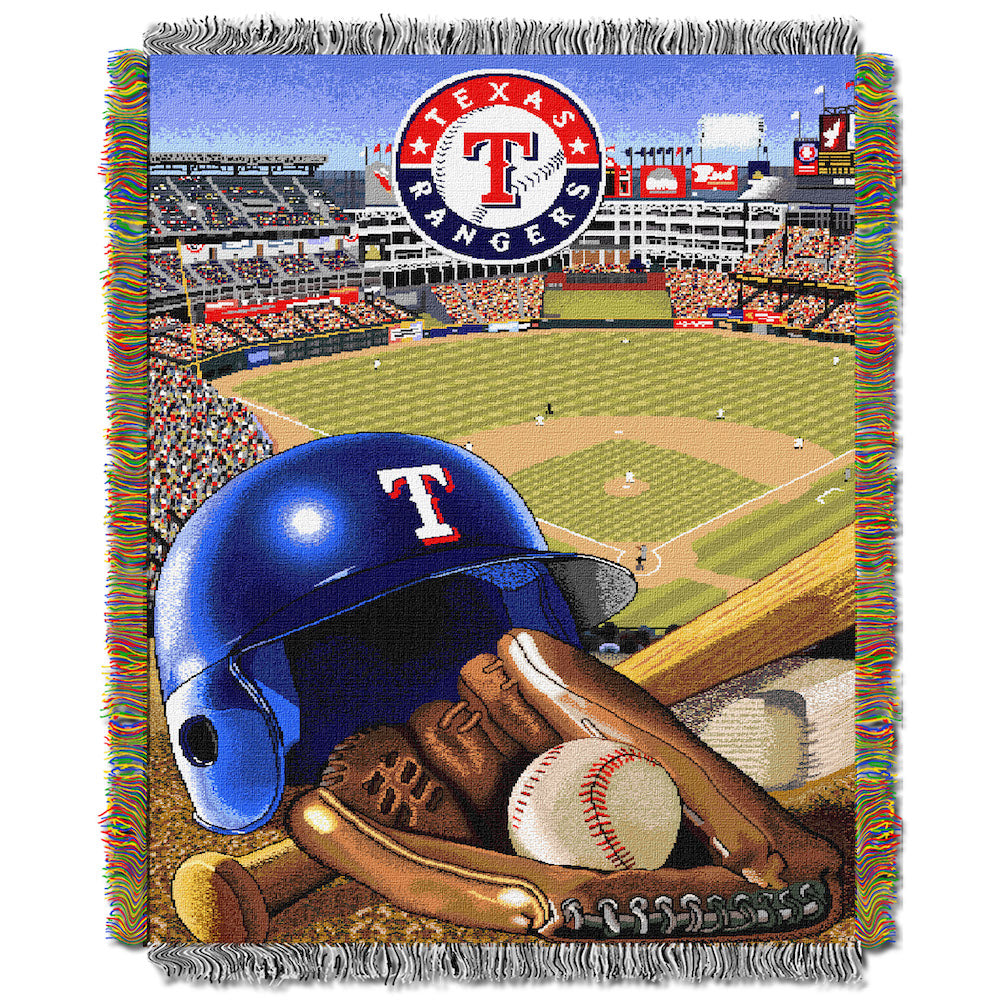 Texas Rangers woven home field tapestry