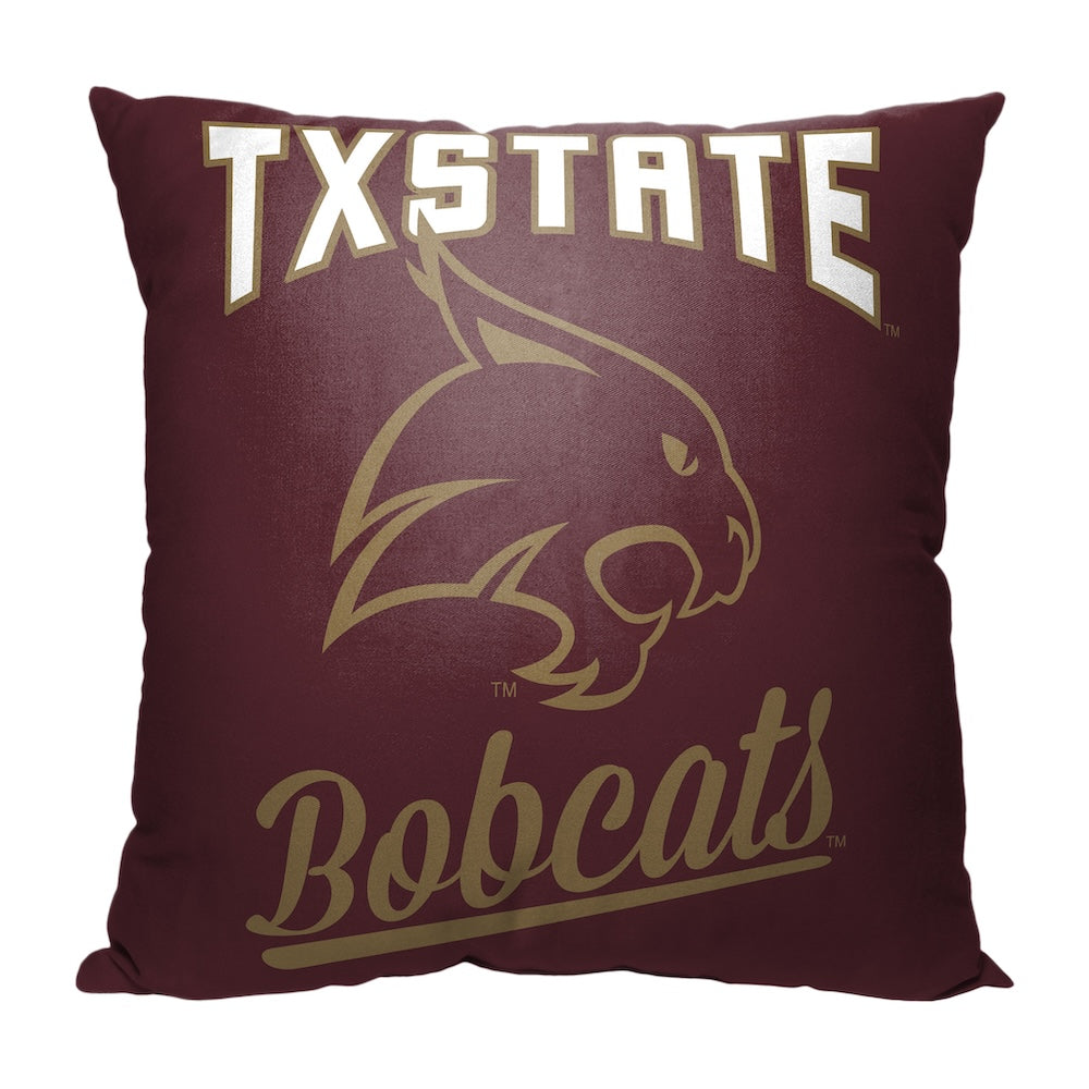 Texas State Bobcats OFFICIAL throw pillow