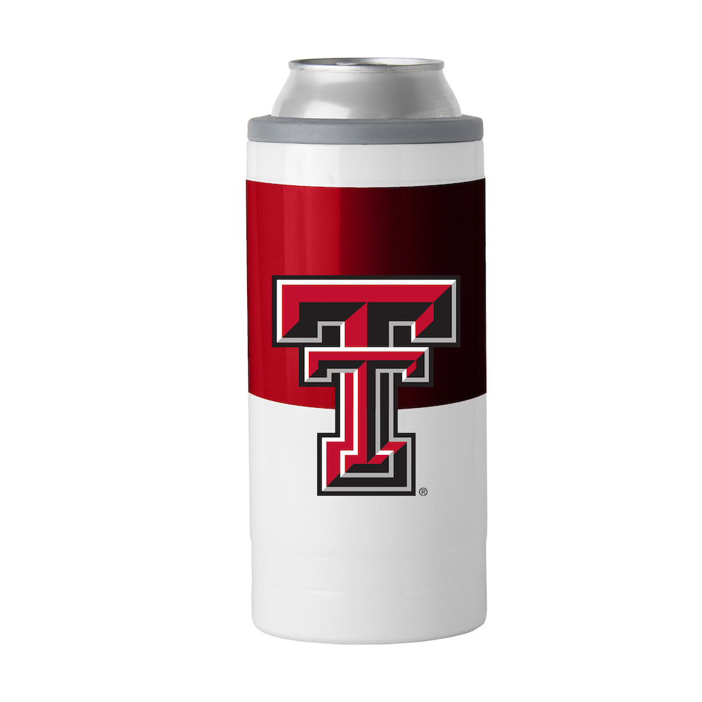 Texas Tech Red Raiders colorblock slim can coolie