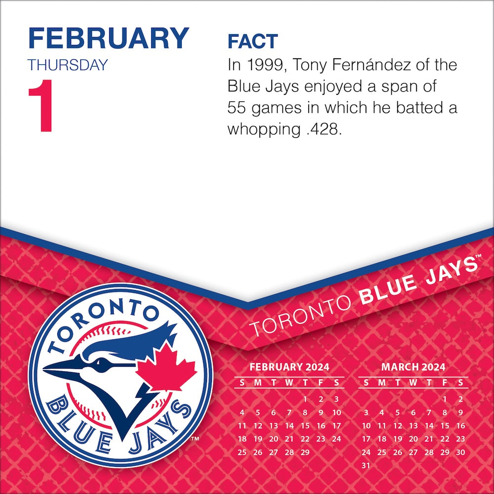 Buy MLB Toronto Blue Jays 2024 PageADay Desk Calendar ProFootballStuff