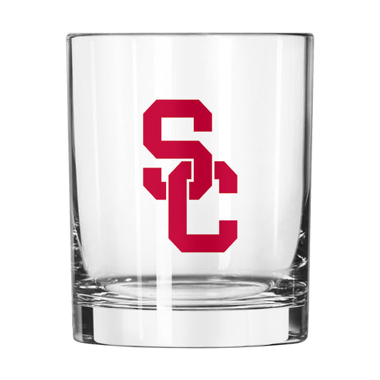 USC Trojans Rocks Glass