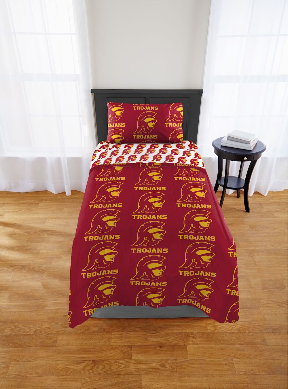 USC Trojans twin size bed in a bag