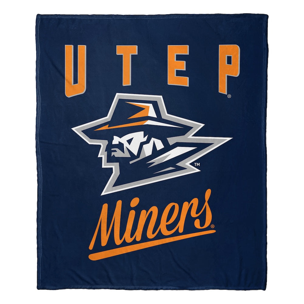 UTEP Miners official silk touch throw blanket