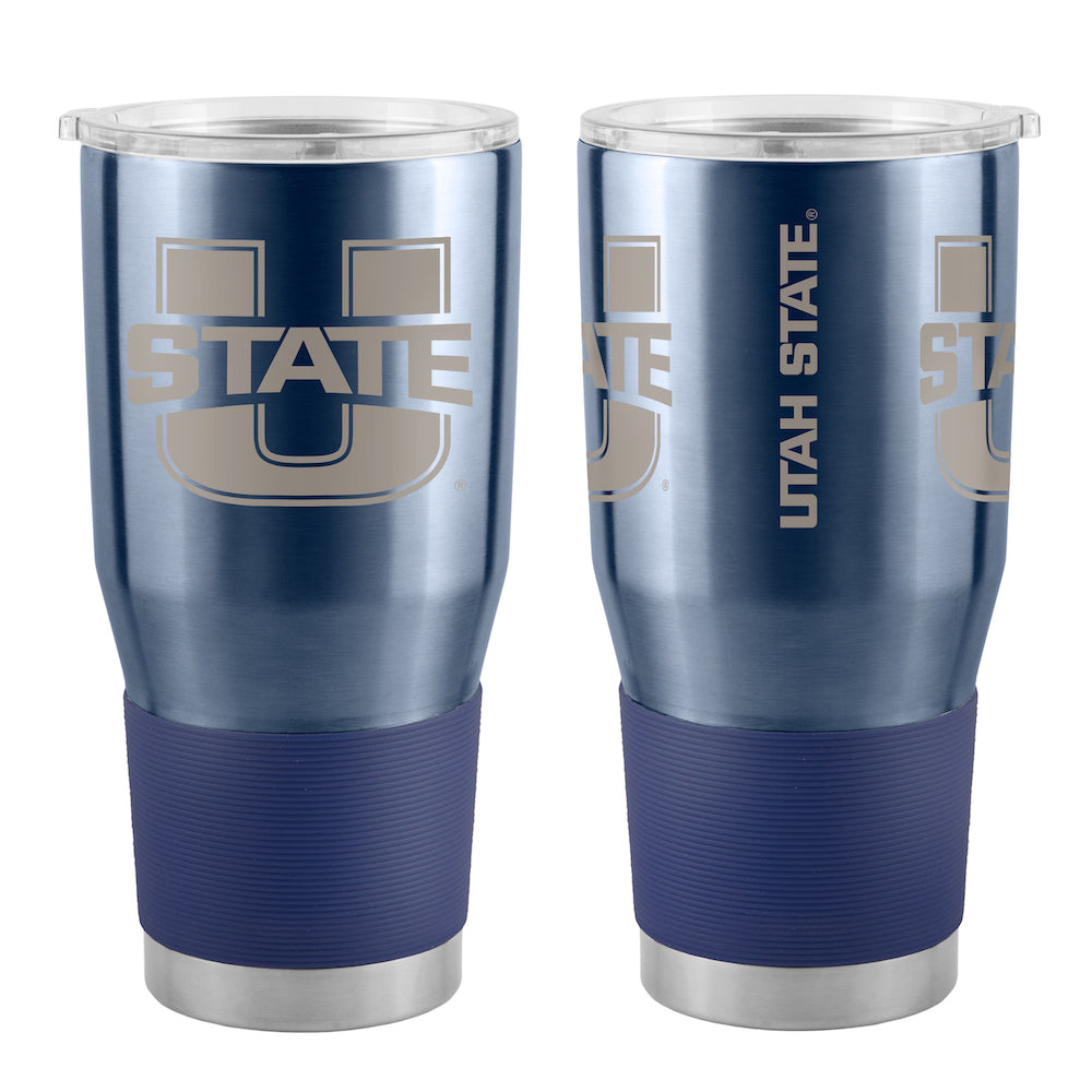 Utah State Aggies 30 oz stainless steel travel tumbler