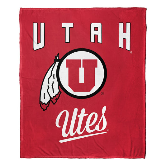 Utah Utes official silk touch throw blanket