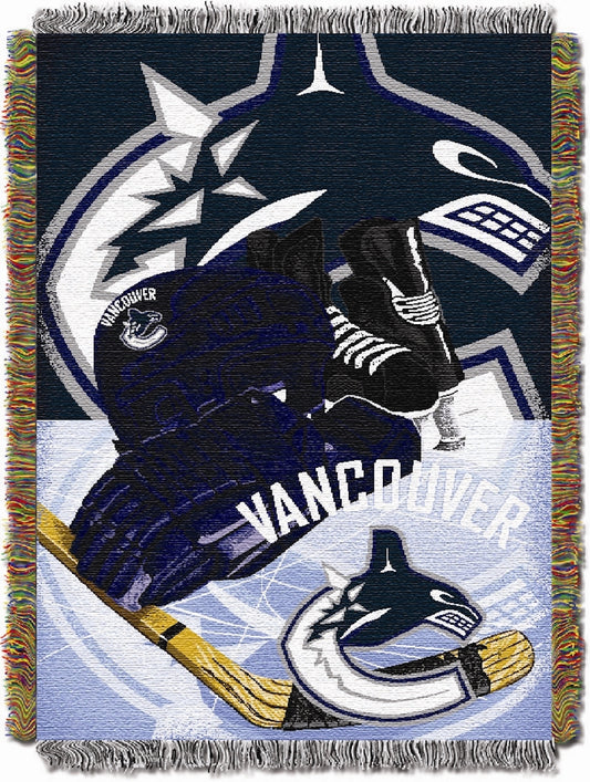 Vancouver Canucks woven home ice tapestry