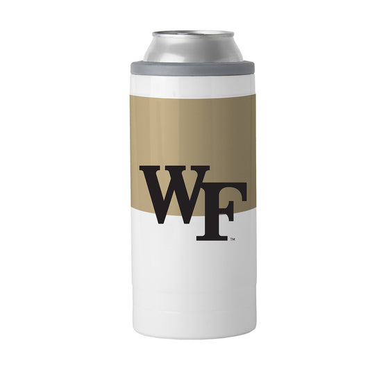 Wake Forest Demon Deacons colorblock slim can coolie