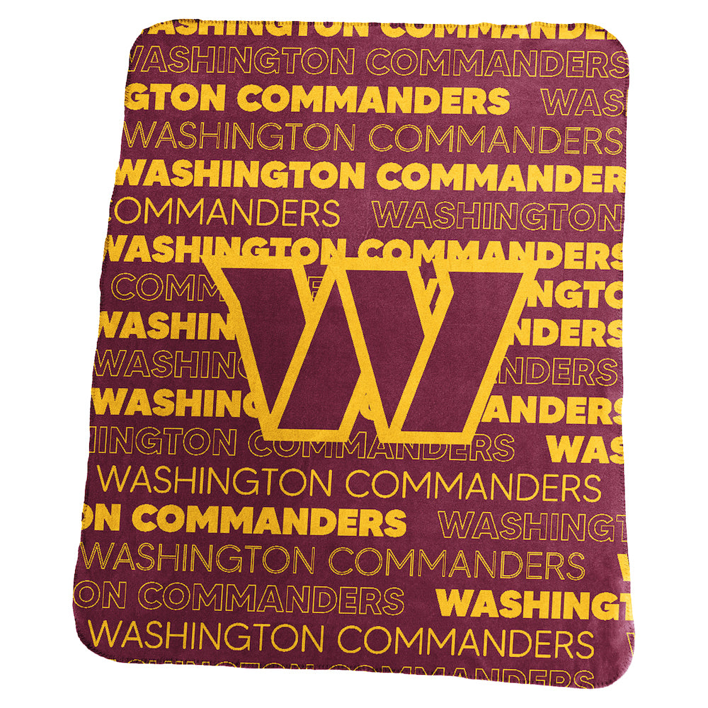 Washington Commanders Classic Fleece Blanket
