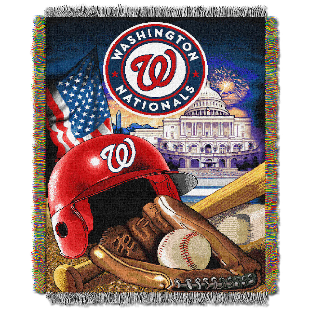 Washington Nationals woven home field tapestry