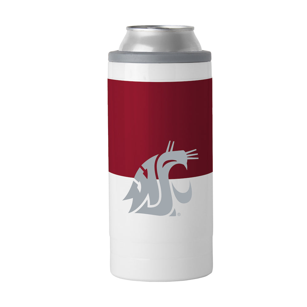 Washington State Cougars colorblock slim can coolie
