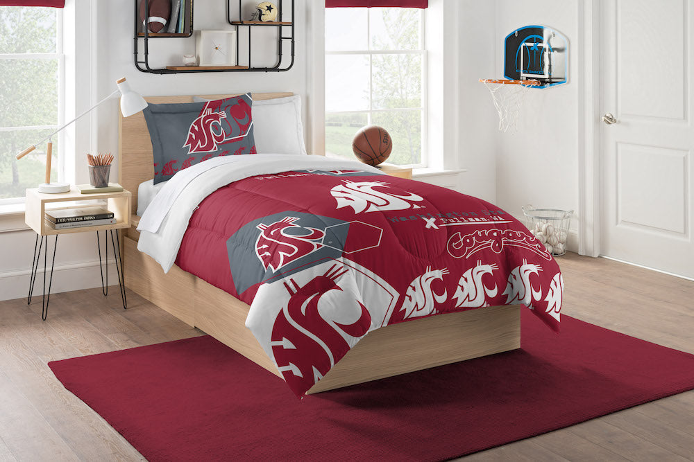 Washington State Cougars twin size comforter set