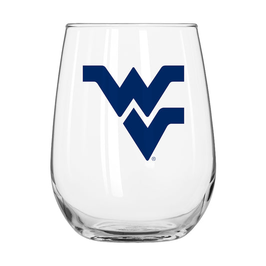 West Virginia Mountaineers Stemless Wine Glass
