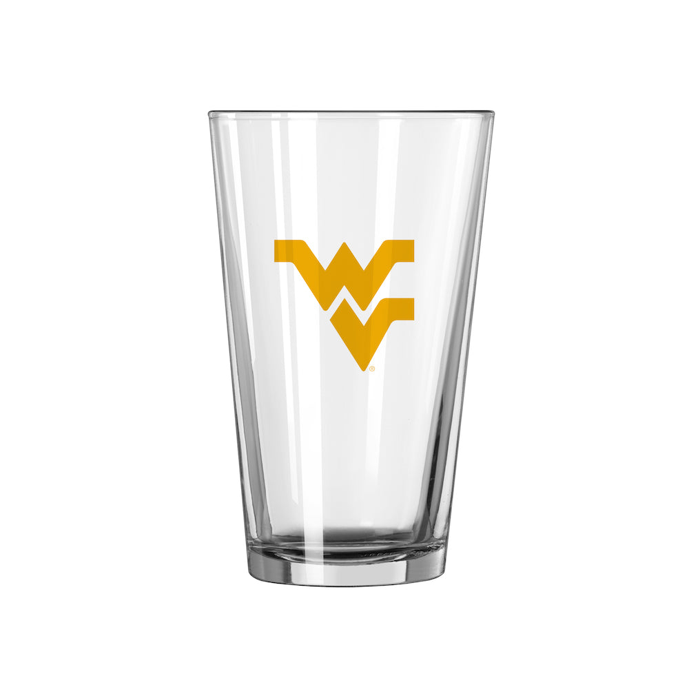 West Virginia Mountaineers pint glass
