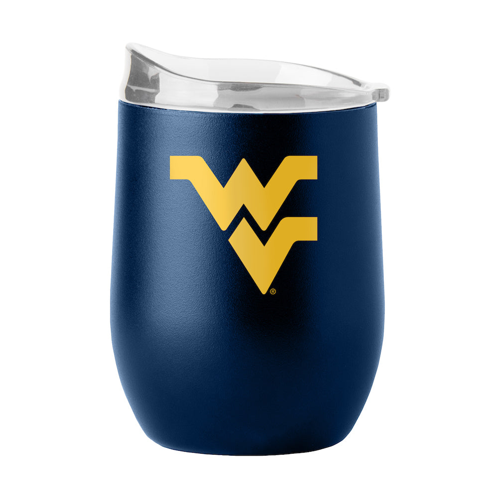 West Virginia Mountaineers curved drink tumbler