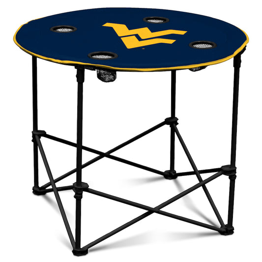 West Virginia Mountaineers outdoor round table