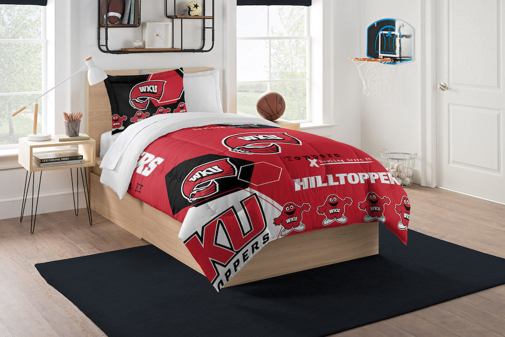 Western Kentucky Hilltoppers twin size comforter set