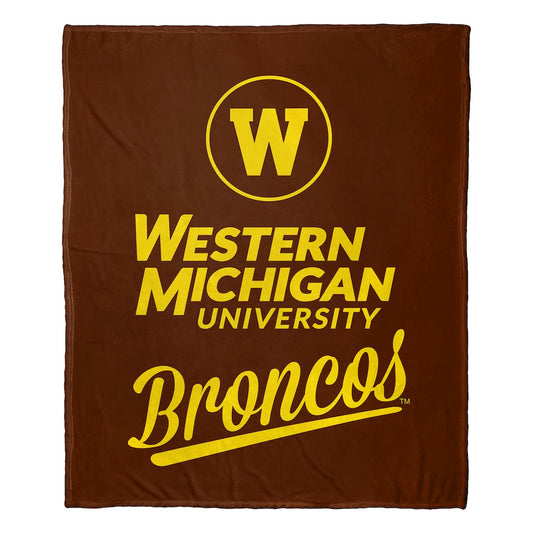 Western Michigan Broncos official silk touch throw blanket