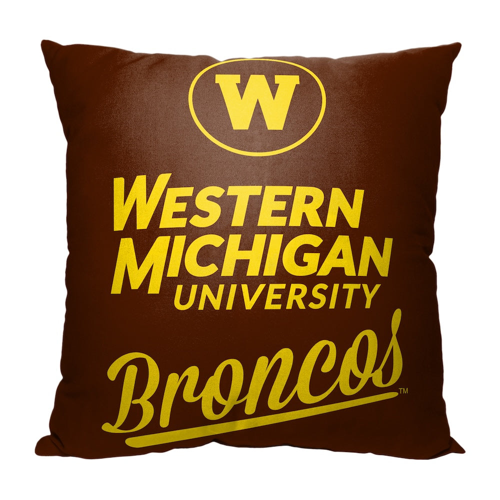 Western Michigan Broncos OFFICIAL throw pillow