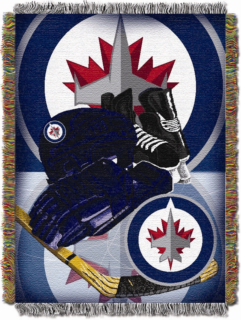 Winnipeg Jets woven home ice tapestry