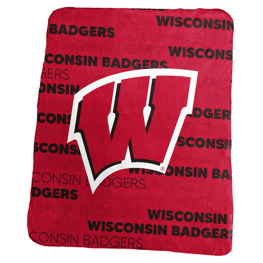Wisconsin Badgers Classic Fleece Blanket