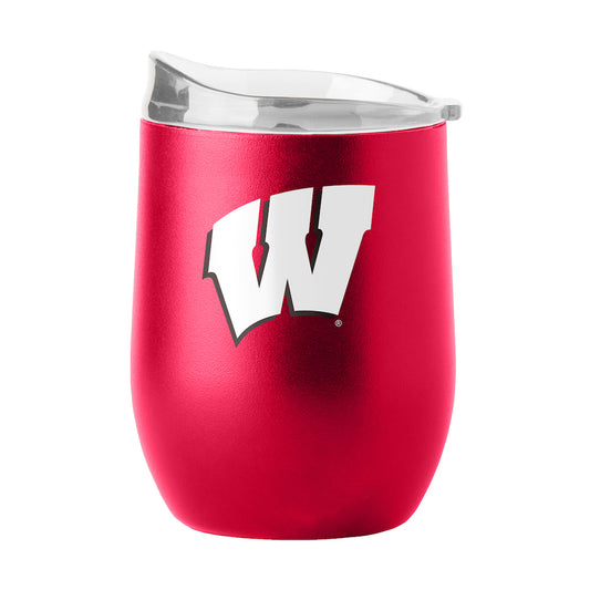 Wisconsin Badgers curved drink tumbler