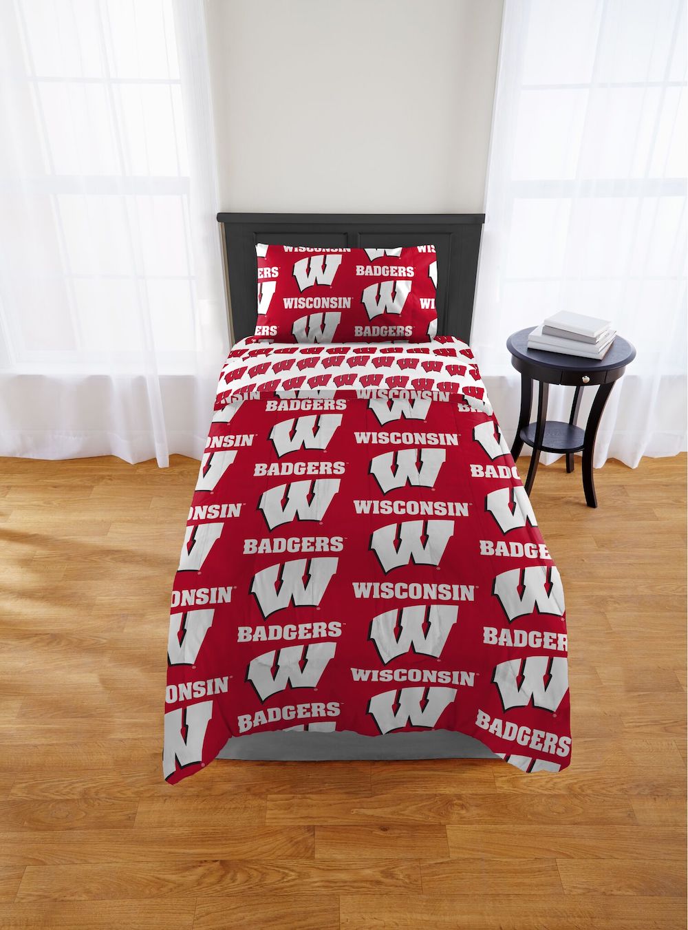 Wisconsin Badgers twin size bed in a bag
