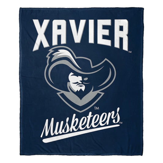 Xavier Musketeers official silk touch throw blanket